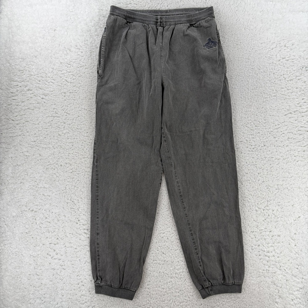 Crazy Shirts Pants Mens Medium Gray Relaxed Fit Fleece Elastic Cuffed VTG Y2K